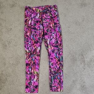 Lululemon Fast And Free Sz 4 Leggins With Side Pockets.